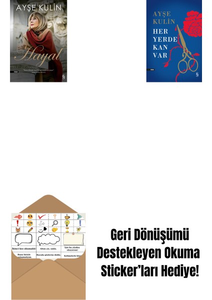 Hayal + Her Yerde Kan Var (Ciltli) + Okuma Sticker'ları