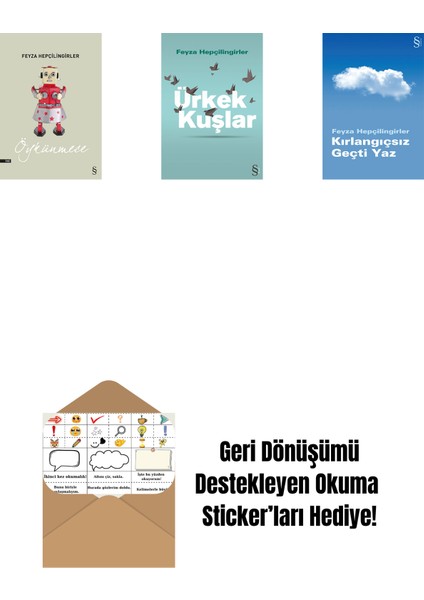 Öykünmece + Ürkek Kuşlar + Kırlangıçsız Geçti Yaz + Okuma Sticker'ları