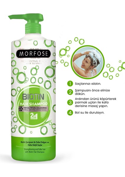 Morfose Biotin Içeren Saç Şampuanı 1000 ml
