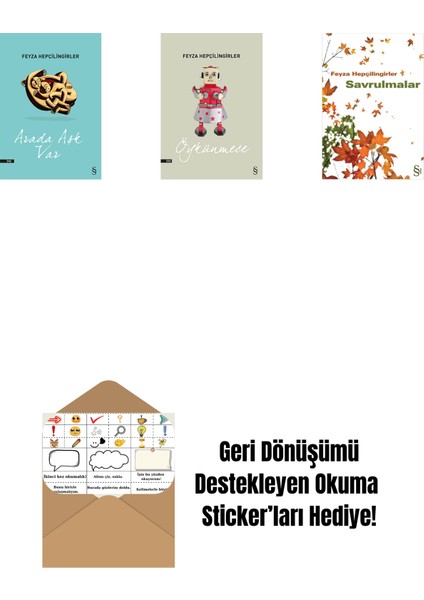 Arada Aşk Var + Öykünmece + Savrulmalar + Okuma Sticker'ları