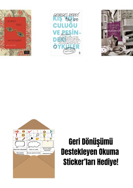 Hatırlıyorum + Kış Yolculuğu ve Peşindeki Öyküler + Olağan-Içi + Okuma Sticker'ları