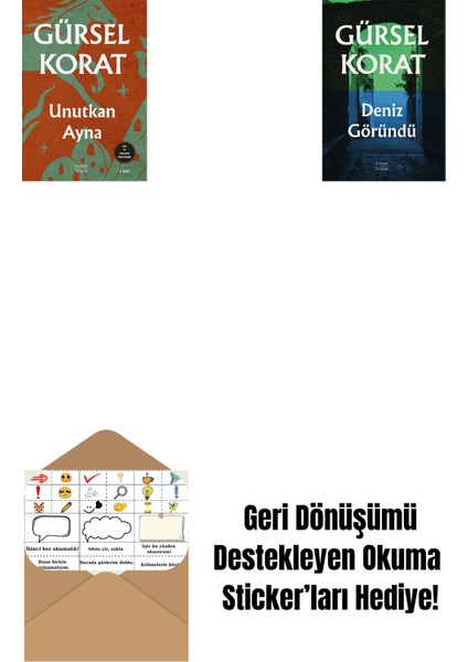 Unutkan Ayna + Deniz Göründü + Okuma Sticker'ları