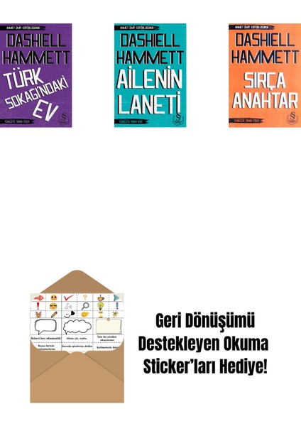 Ince Adam + Ailenin Laneti (Cep Boy) + Sırça Anahtar (Cep Boy) + Okuma Sticker'ları