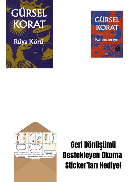 Rüya Körü + Kalenderiye + Okuma Sticker'ları