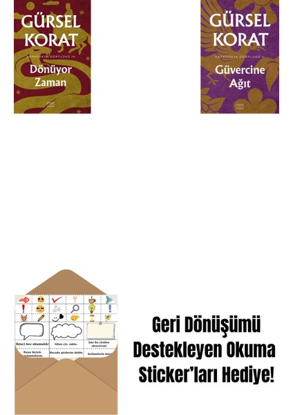 Dönüyor Zaman + Güvercine Ağıt + Okuma Sticker'ları