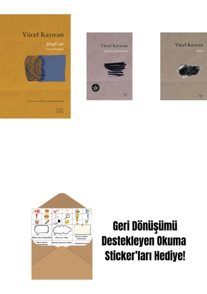 Felsefi Şiir - Tinsel Poetika + Beni Hiç Göremezsin + Stasis + Okuma Sticker'ları