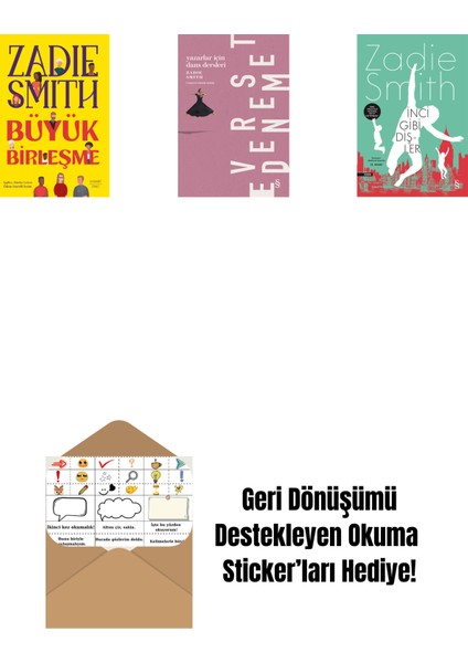 Büyük Birleşme + Yazarlar Için Dans Dersleri + Inci Gibi Dişler + Okuma Sticker'ları