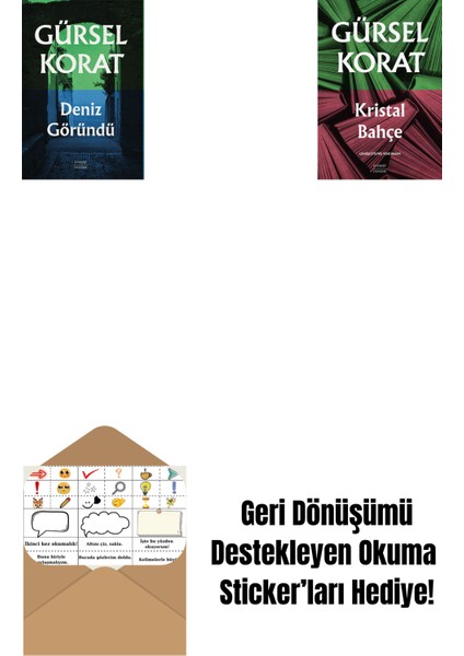Deniz Göründü + Kristal Bahçe + Okuma Sticker'ları
