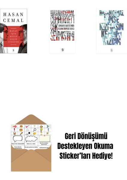 Hayat Işte Böyle Geçip Gidiyor + Cumhuriyet'i Çok Sevmiştim ! + Kimse Kızmasın Kendimi Yazdım + Okuma Sticker'ları