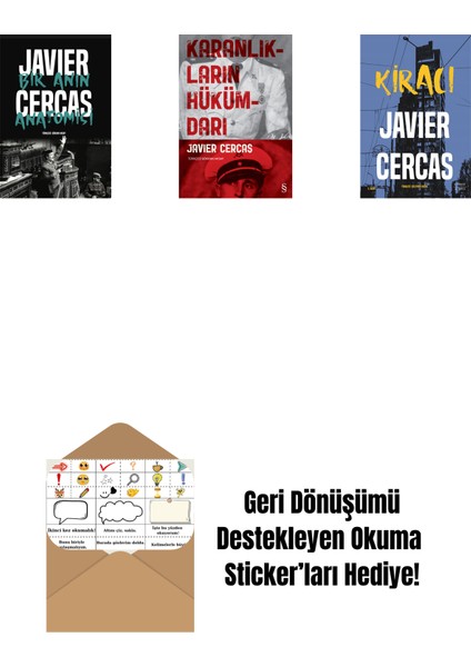 Bir Anın Anatomisi + Karanlıkların Hükümdarı + Kiracı + Okuma Sticker'ları