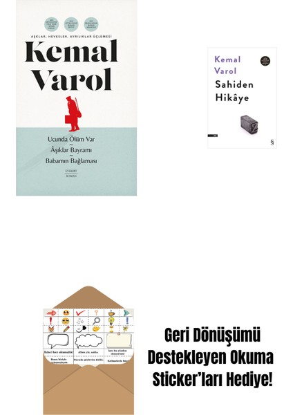 Aşklar, Hevesler, Ayrılıklar Üçlemesi (Ciltli) + Sahiden Hikâye + Okuma Sticker'ları