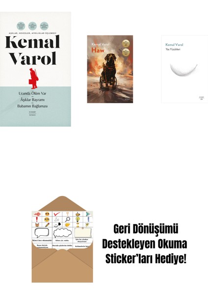 Aşklar, Hevesler, Ayrılıklar Üçlemesi (Ciltli) + Haw + Yas Yüzükleri + Okuma Sticker'ları