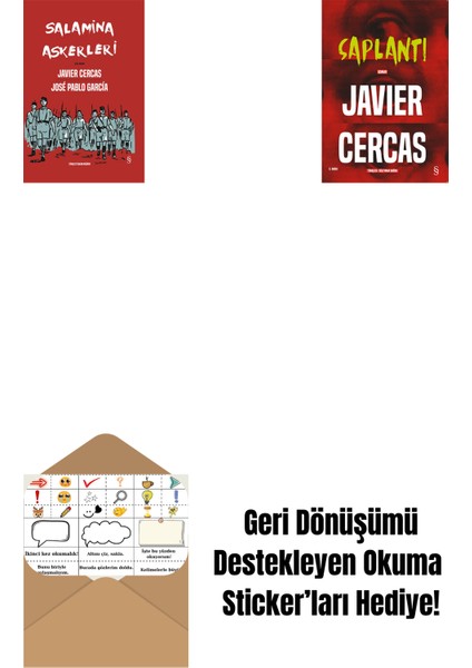 Salamina Askerleri (Çizgi Roman - Ciltli) + Saplantı + Okuma Sticker'ları