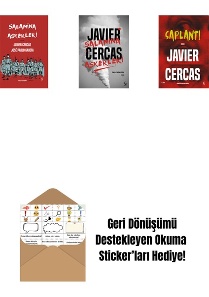 Salamina Askerleri (Çizgi Roman - Ciltli) + Salamina Askerleri (Ciltli) + Saplantı + Okuma Sticker'ları