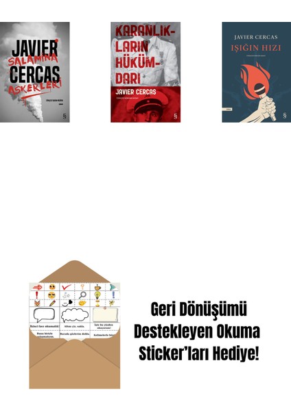 Salamina Askerleri (Ciltli) + Karanlıkların Hükümdarı + Işığın Hızı + Okuma Sticker'ları