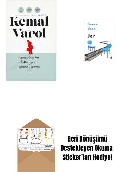 Aşklar, Hevesler, Ayrılıklar Üçlemesi (Ciltli) + Jar + Okuma Sticker'ları