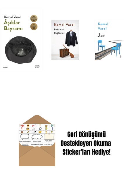 Âşıklar Bayramı + Babamın Bağlaması (Ciltli) + Jar + Okuma Sticker'ları