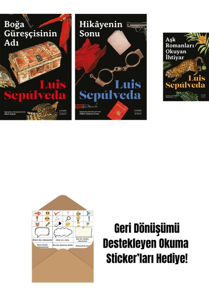 Boğa Güreşçisinin Adı + Hikâyenin Sonu + Aşk Romanları Okuyan Ihtiyar + Okuma Sticker'ları