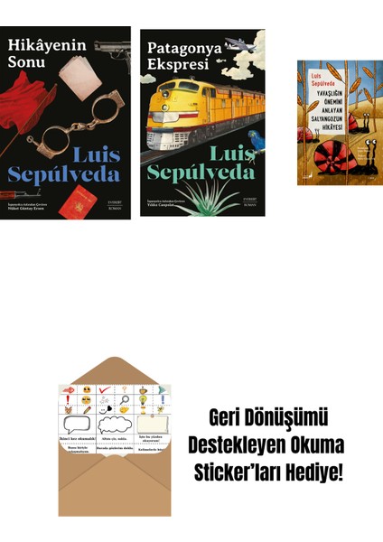 Hikâyenin Sonu + Patagonya Ekspresi + Yavaşlığın Önemini Anlayan Salyangozun Hikayesi + Okuma Sticker'ları