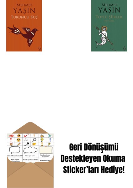 Turuncu Kuş + Toplu Şiirler + Okuma Sticker'ları