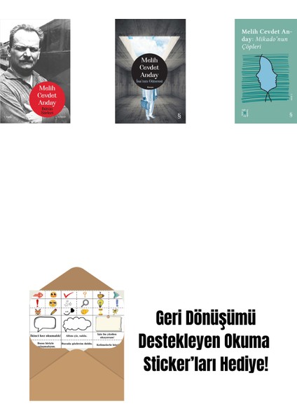 Melih Cevdet Anday - Bütün Şiirleri + Isa’nın Güncesi (Ciltli) + Everest Açıkhava 3 - Mikado’nun Çöpleri + Okuma Sticker'ları