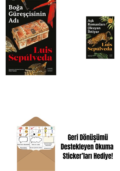 Boğa Güreşçisinin Adı + Aşk Romanları Okuyan Ihtiyar + Okuma Sticker'ları