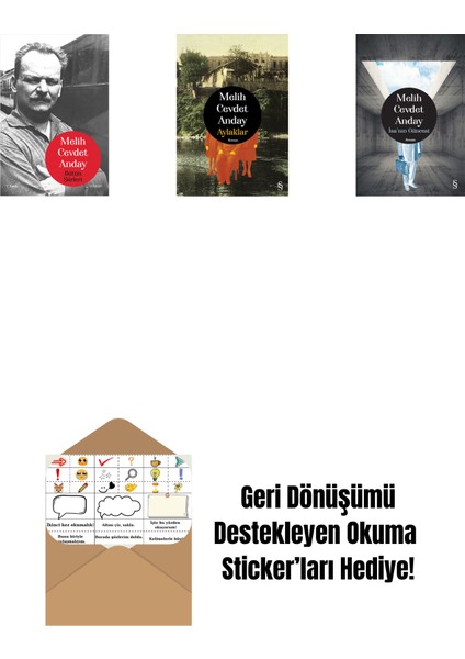 Melih Cevdet Anday - Bütün Şiirleri + Aylaklar (Ciltli) + Isa’nın Güncesi (Ciltli) + Okuma Sticker'ları