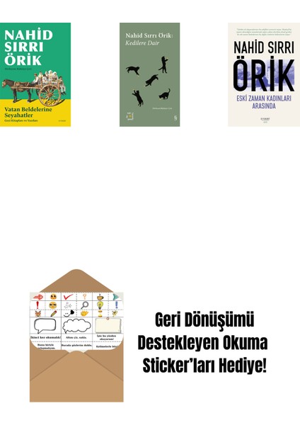 Vatan Beldelerine Seyahatler + Everest Açıkhava 29 - Kedilere Dair + Eski Zaman Kadınları Arasında + Okuma Sticker'ları