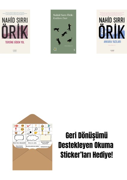 Tersine Giden Yol + Everest Açıkhava 29 - Kedilere Dair + Ankara Yazıları + Okuma Sticker'ları