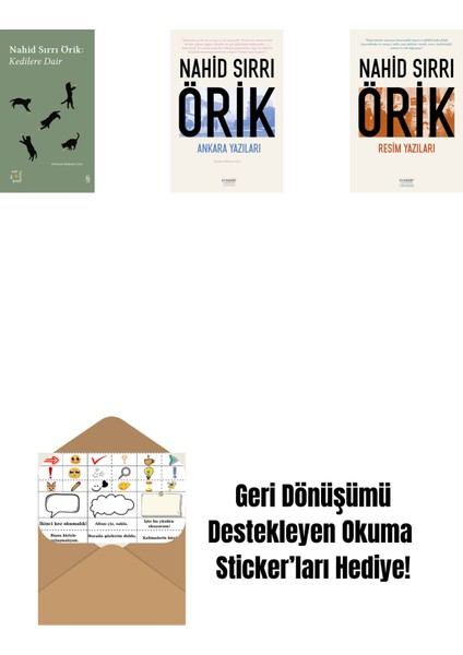 Everest Açıkhava 29 - Kedilere Dair + Ankara Yazıları + Resim Yazıları + Okuma Sticker'ları