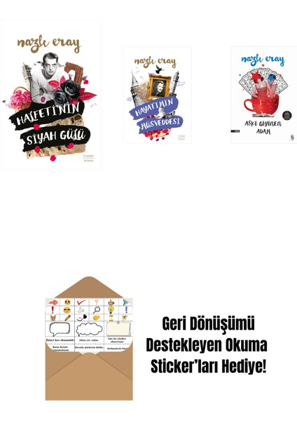 Halfeti’nin Siyah Gülü + Hayatımın Müsveddesi + Aşkı Giyinen Adam + Okuma Sticker'ları