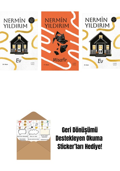 Ev (Ciltli) + Misafir (Ciltli) + Ev + Okuma Sticker'ları