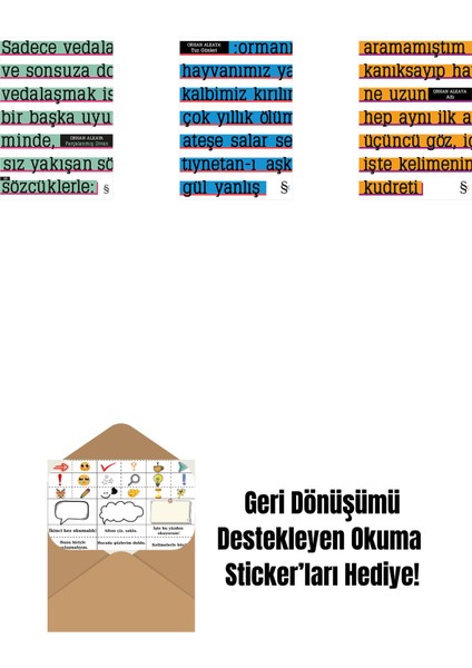 Parçalanmış Divan + Tuz Günleri + Altı + Okuma Sticker'ları