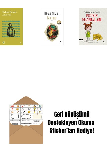 Everest Açıkhava 13 - Küçücük + Murtaza (Midi Boy) + Inci'nin Maceraları + Okuma Sticker'ları