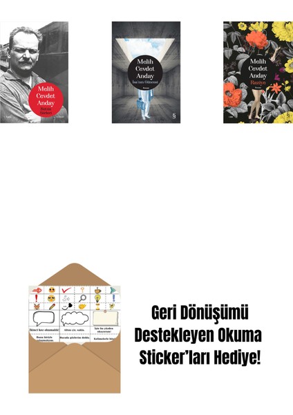 Melih Cevdet Anday - Bütün Şiirleri + Isa’nın Güncesi (Ciltli) + Raziye (Ciltli) + Okuma Sticker'ları