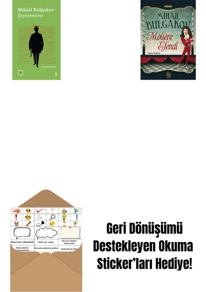 Everest Açıkhava 12 - Şeytanname + Moliere Efendi + Okuma Sticker'ları