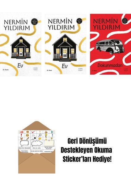 Ev (Ciltli) + Ev + Dokunmadan + Okuma Sticker'ları