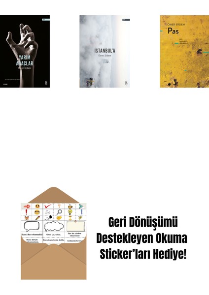 Yarım Ağaçlar + Istanbul'a + Pas + Okuma Sticker'ları