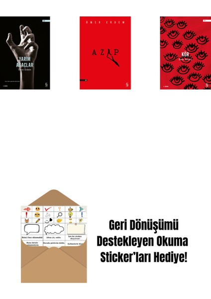 Yarım Ağaçlar + Azap + Kör + Okuma Sticker'ları
