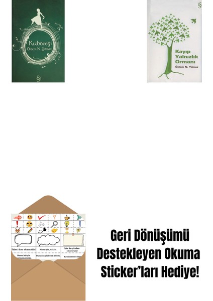 Kızböceği + Kayıp Yalnızlık Ormanı + Okuma Sticker'ları