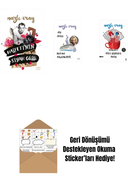 Halfeti’nin Siyah Gülü + Aşk Artık Burada Oturmuyor + Aşkı Giyinen Adam + Okuma Sticker'ları
