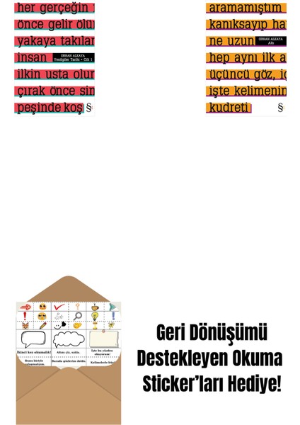 Yenilgiler Tarihi + Altı + Okuma Sticker'ları