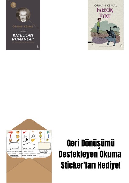 Kaybolan Romanlar + Farecik Uyku + Okuma Sticker'ları