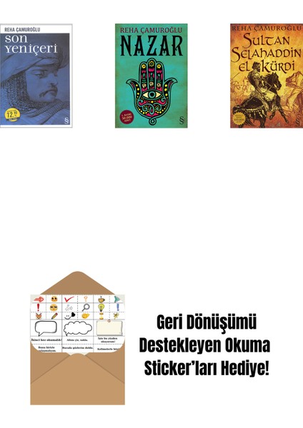 Son Yeniçeri (Midi Boy) + Nazar + Sultan Selahaddin El Kürdi + Okuma Sticker'ları