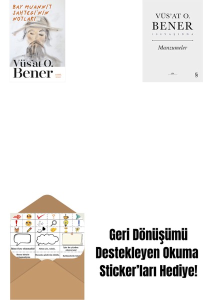 Bay Muannit Sahtegi'nin Notları + Manzumeler (Ciltli) + Okuma Sticker'ları