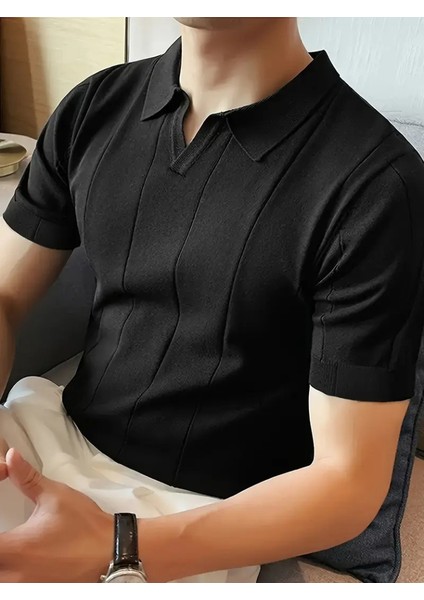 Erkek Kısa Kollu Polo Yakalı Triko Tshirt