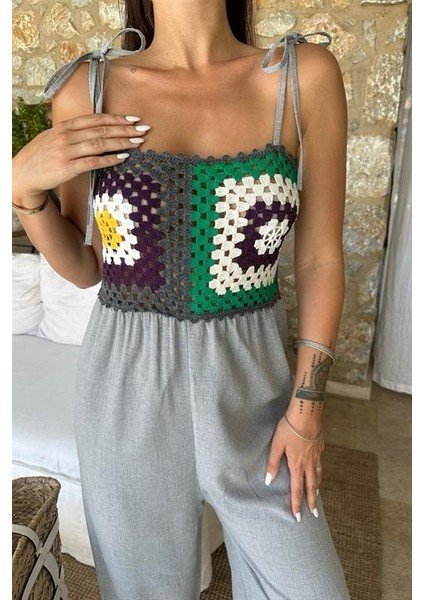 Jasmin Süzüneli Keten Tulum 1280-08