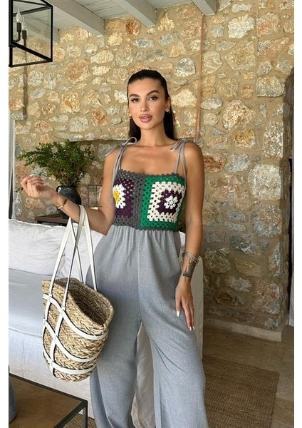Jasmin Süzüneli Keten Tulum 1280-08
