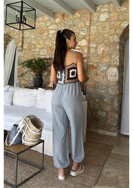 Jasmin Süzüneli Keten Tulum 1280-08