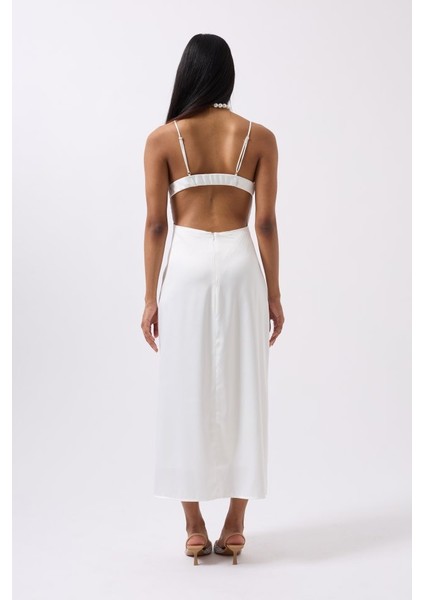 Saten Ince Asklı Elbise fırsatları